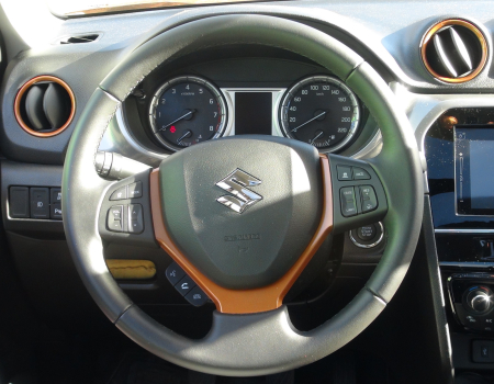 Orange Coloured Steering Wheel Trim for the SUZUKI VITARA